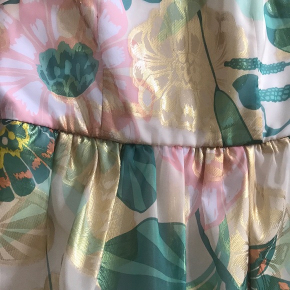 H&M Conscious Collection tulip dress metallic chic - Picture 8 of 8